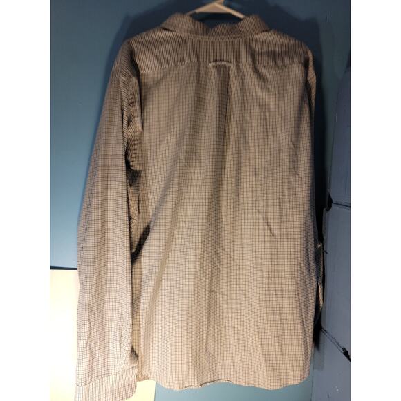 Clay Brooke Mens White/Blue Button Down Collared Dress Shirt Size 17 - 36/37 - Picture 7 of 8